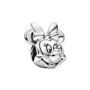 Disney Minnie Mouse Head Bracelet Charm Sterling Silver 925 Disney Fan Jewelry